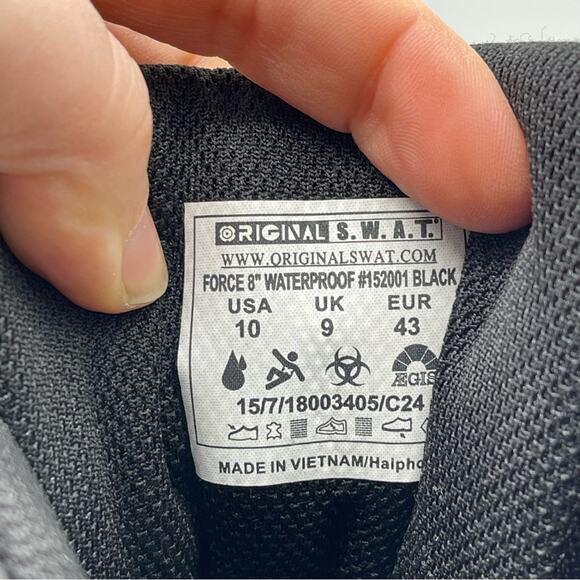 Original SWAT Boots. Waterproof. Size 10. In good used condition! - Picture 8 of 8